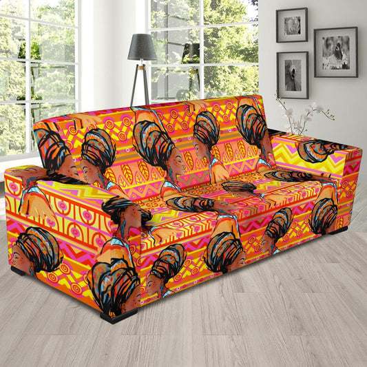 African Girl Aztec Sofa Slipcover-JORJUNE.COM