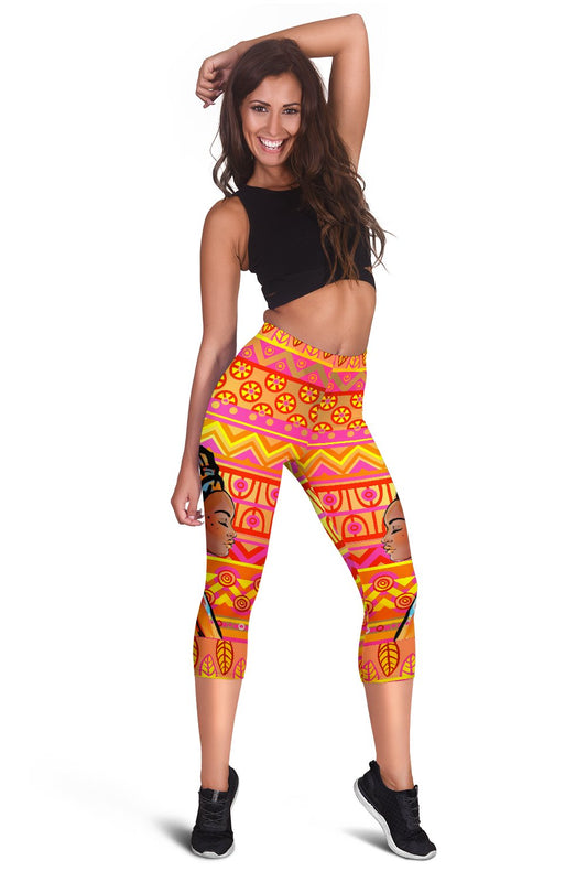 African Girl Aztec Women Capris