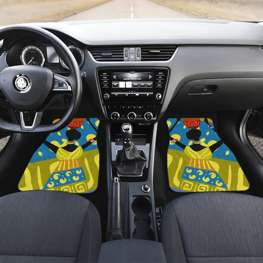 African Girl Design Car Floor Mats