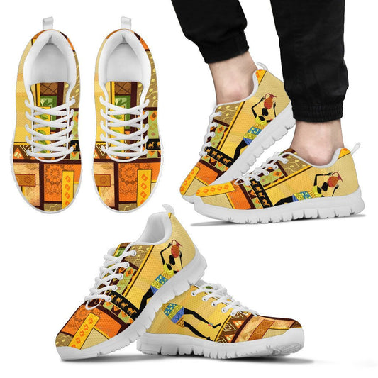 African Girl Design Men Sneakers