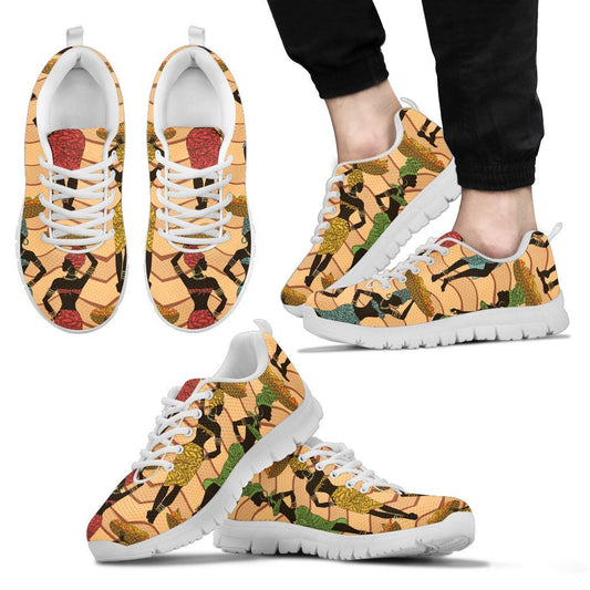 African Girl Pattern Men Sneakers