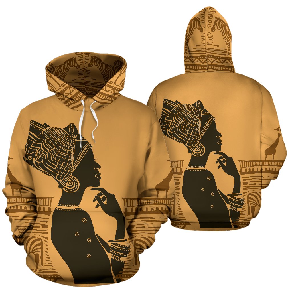 African Girl Safari All Over Print Hoodie