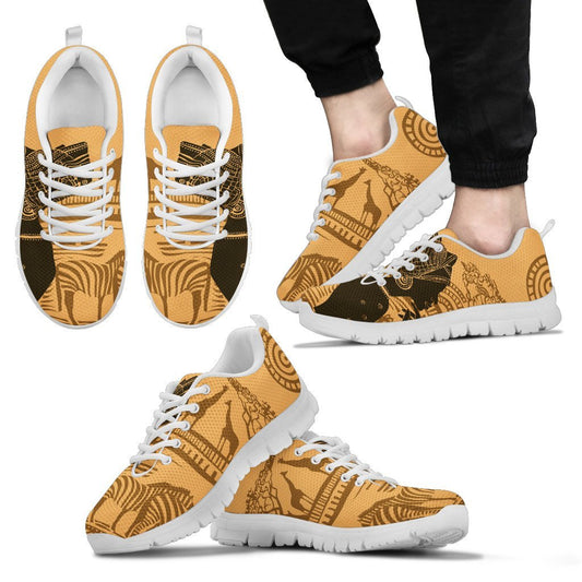 African Girl Safari Men Sneakers