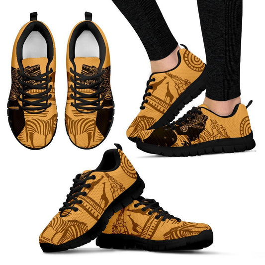 African Girl Safari Women Sneakers
