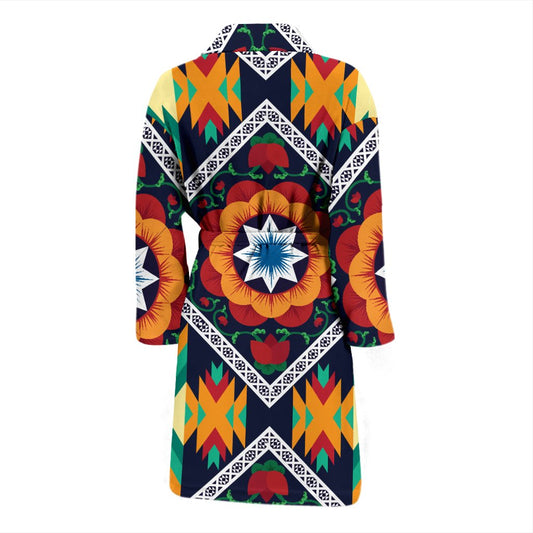 African Kente Men Bath Robe