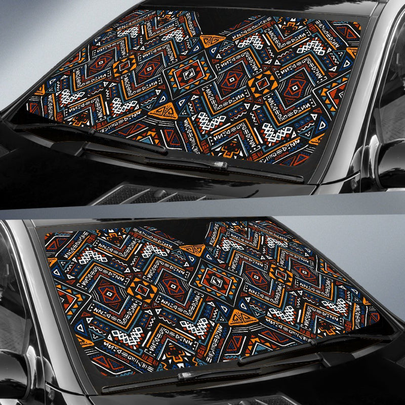 African Kente Print v2 Car Sun Shade-JorJune
