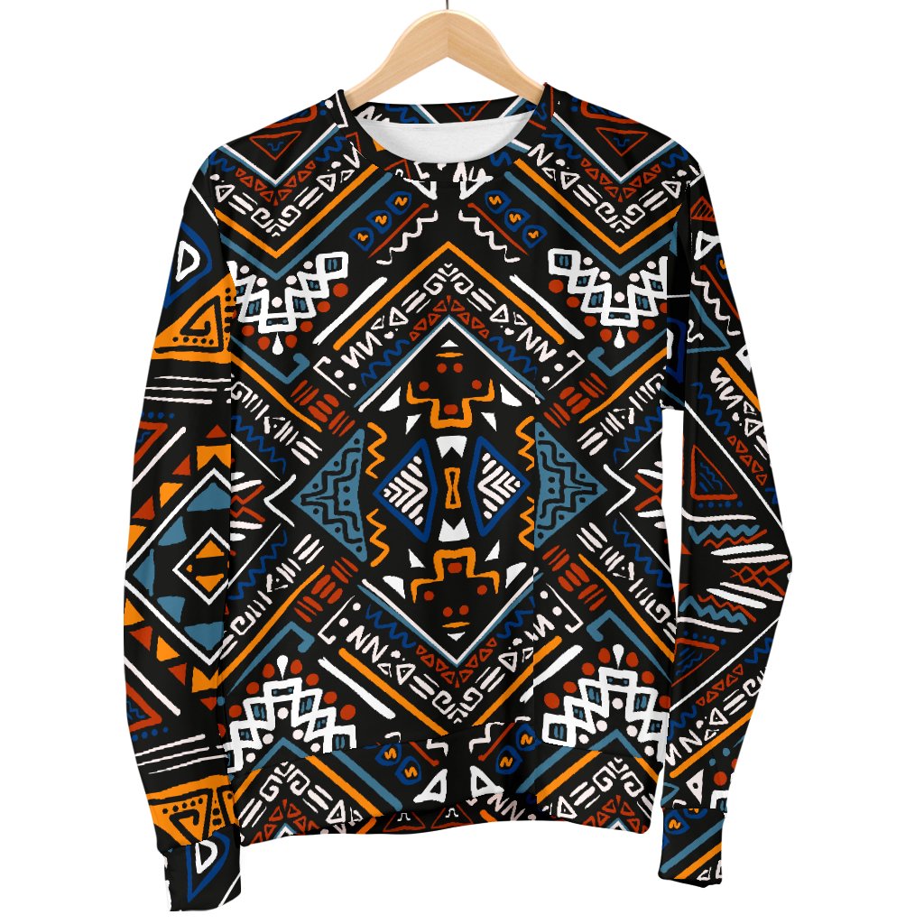 African Kente Print v2 Men Crewneck Sweatshirt