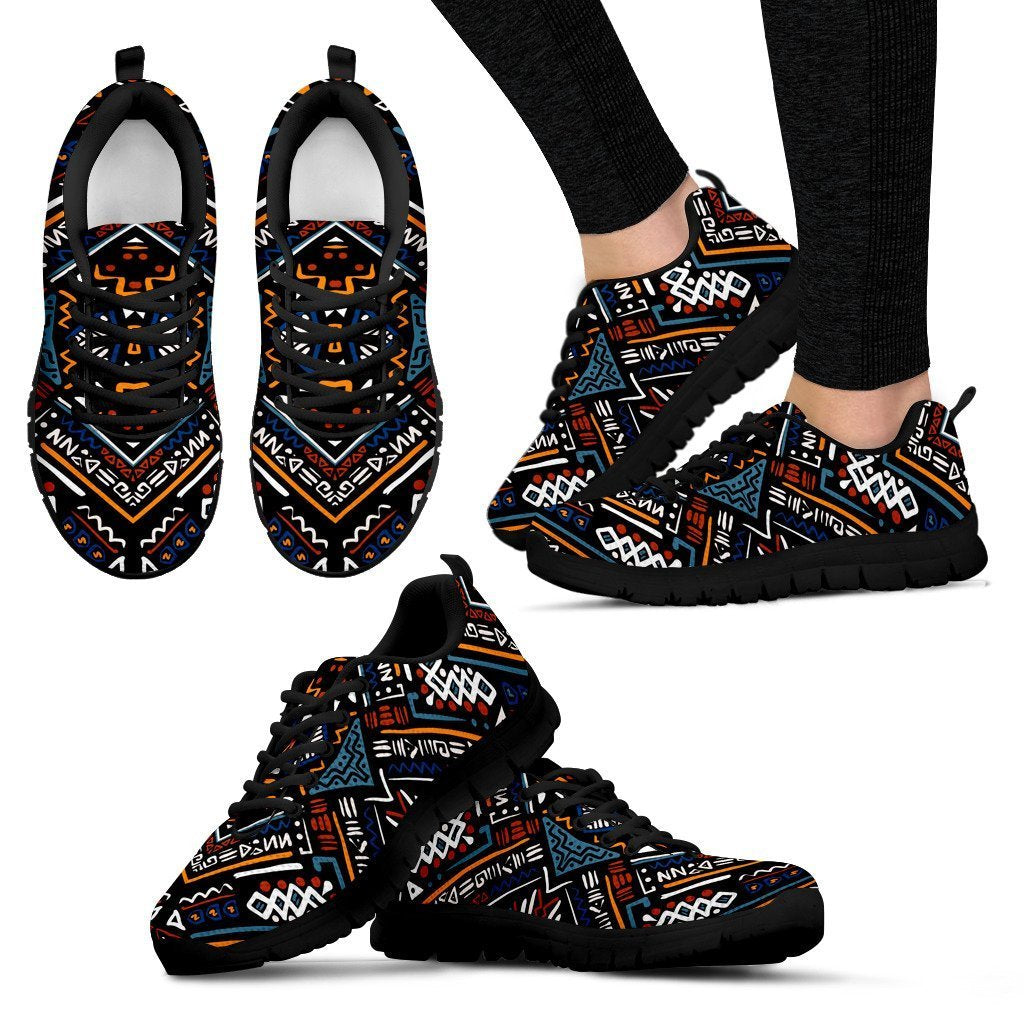 African Kente Print Women Sneakers