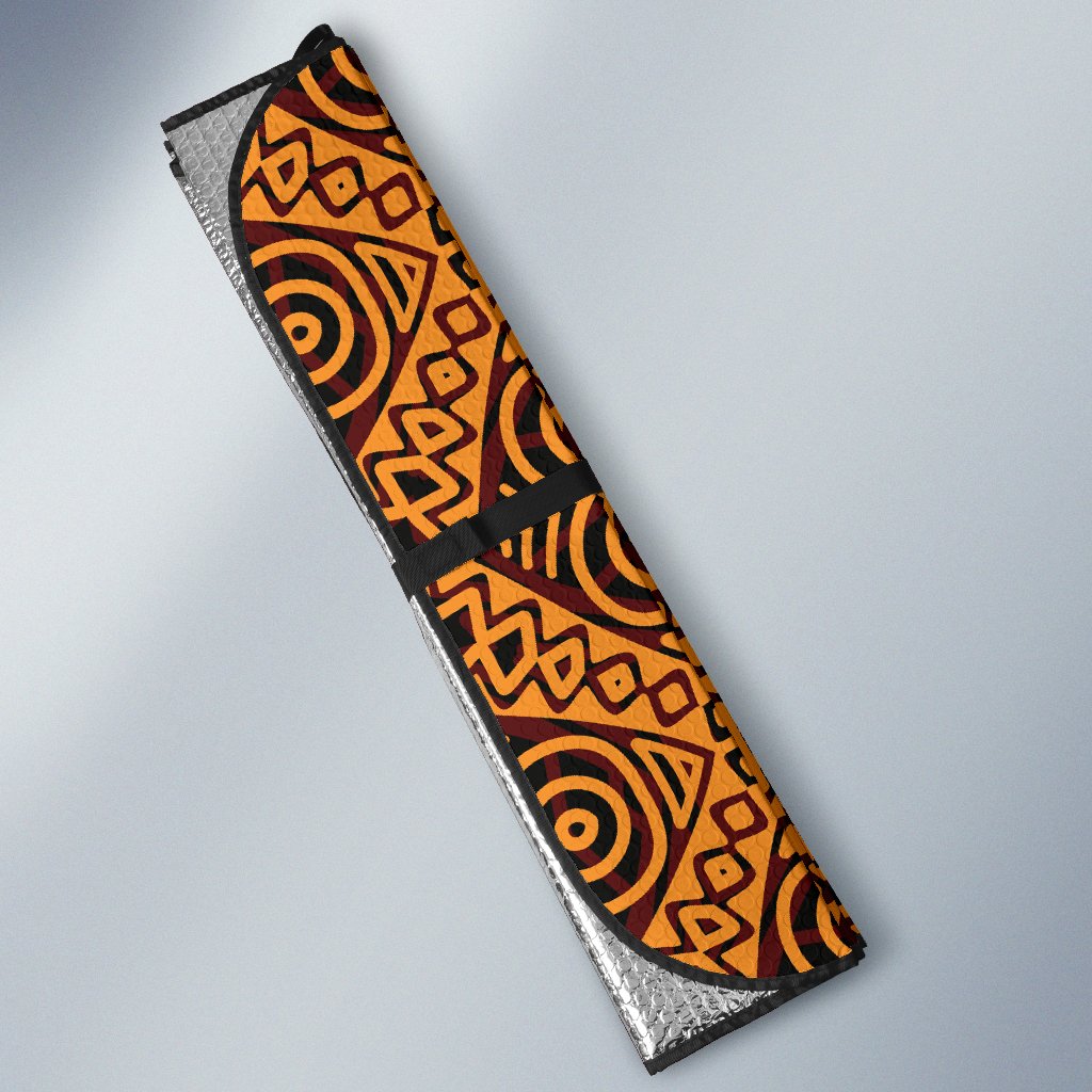 African Pattern Print Design 05 Car Sun Shade-JORJUNE.COM