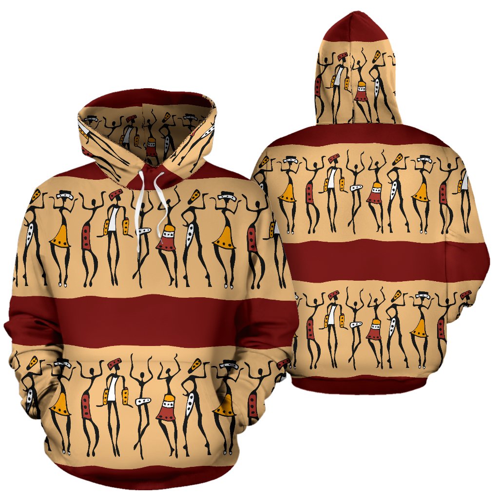 African People All Over Print Hoodie