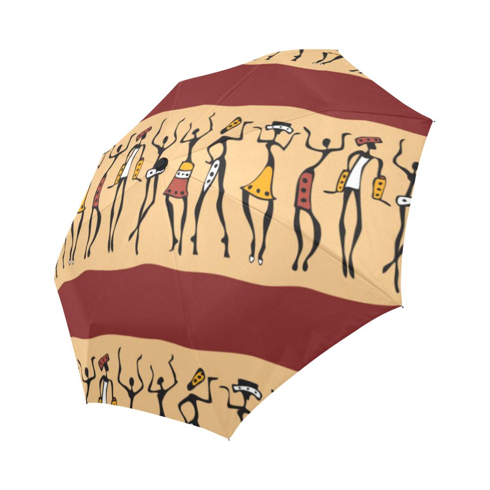 African People Automatic Foldable Umbrella