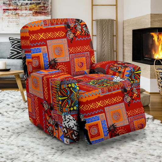 African Print Pattern Recliner Slipcover-JORJUNE.COM