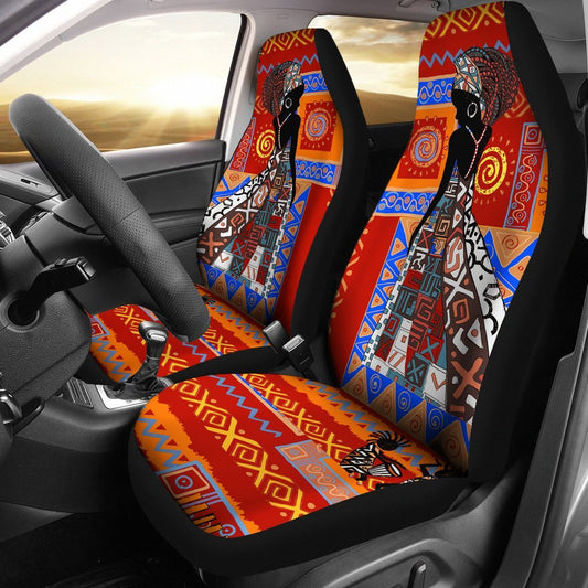 African Print Pattern Universal Fit Car Seat Covers
