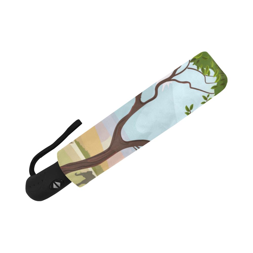 African Safari Automatic Foldable Umbrella