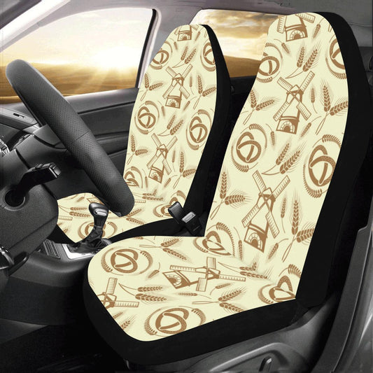Agricultural Windmills Print Design 03 Car Seat Covers (Set of 2)-JORJUNE.COM