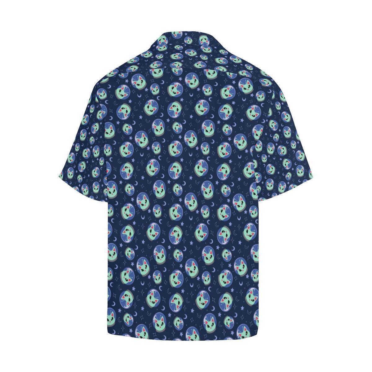 Alien Cat Hawaiian Shirt-JORJUNE.COM