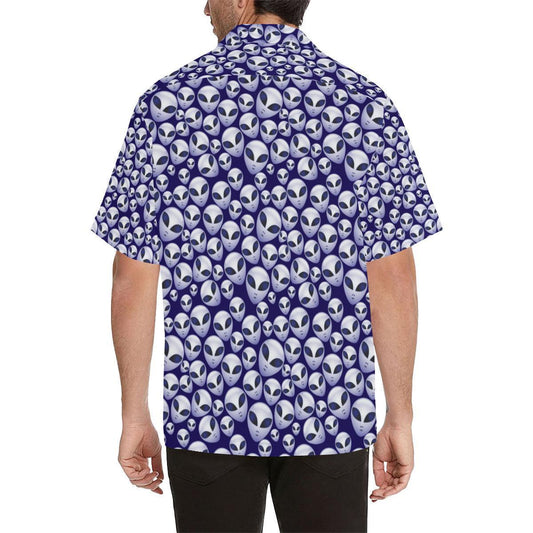Alien Head Extraterrestrial Hawaiian Shirt-JORJUNE.COM