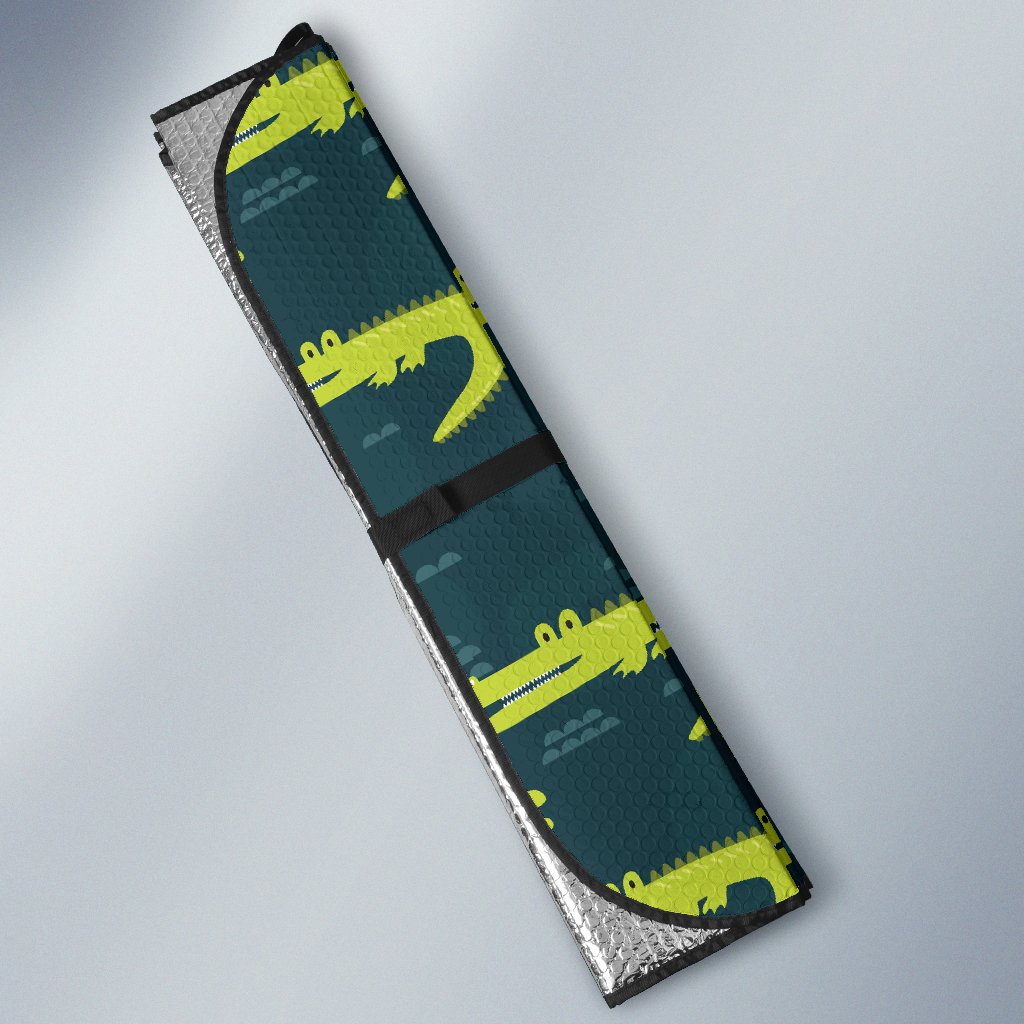 Alligator Pattern Print Design 03 Car Sun Shade-JORJUNE.COM