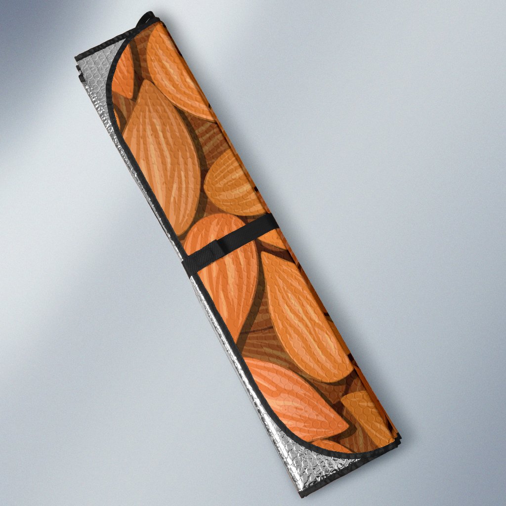 Almond Pattern Print Design 01 Car Sun Shade-JORJUNE.COM