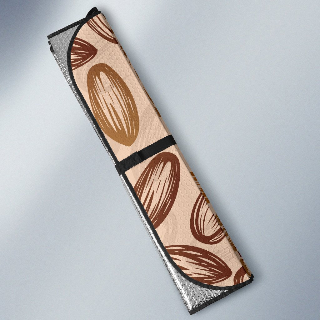 Almond Pattern Print Design 02 Car Sun Shade-JORJUNE.COM
