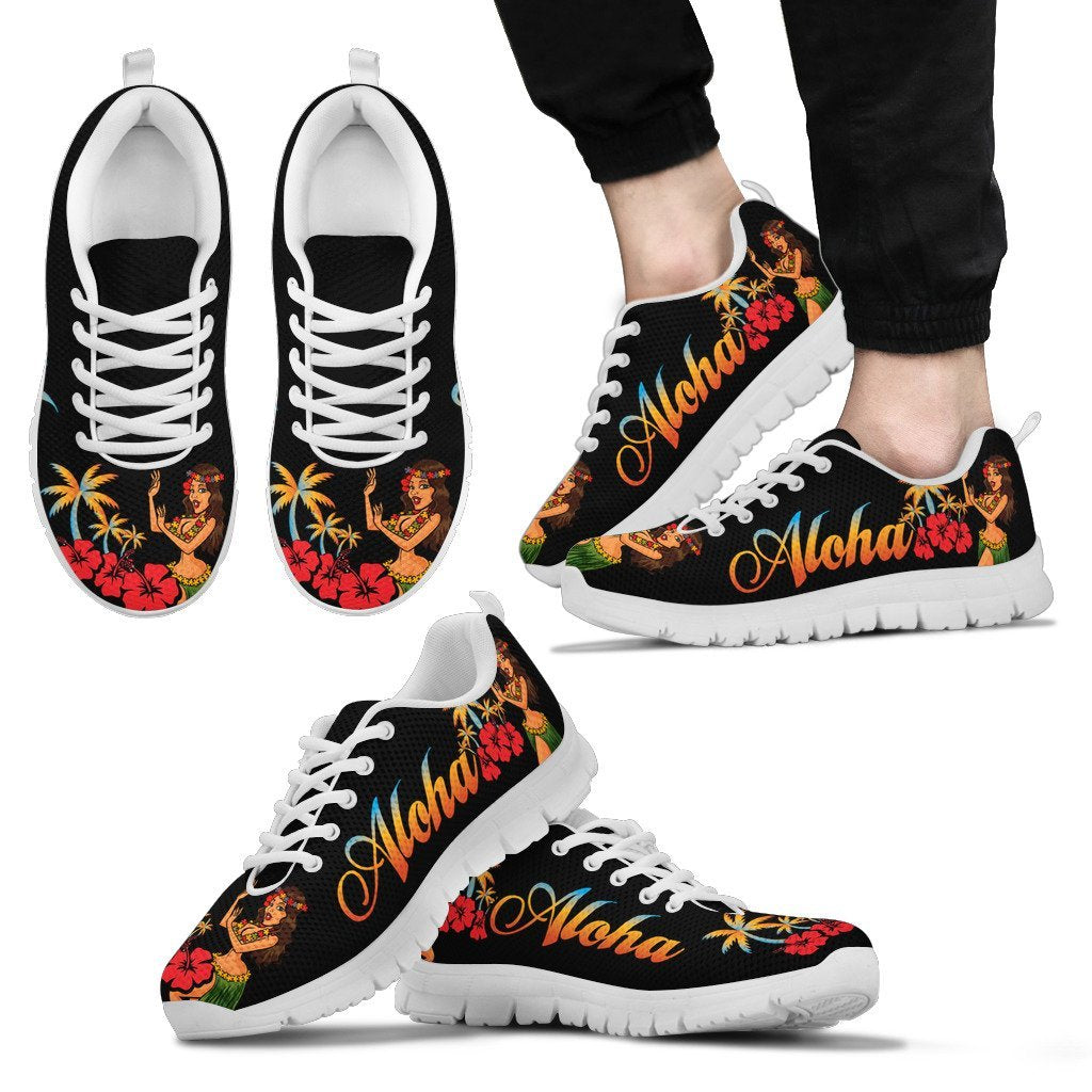 Aloha Hawaiian Girl Men Sneakers