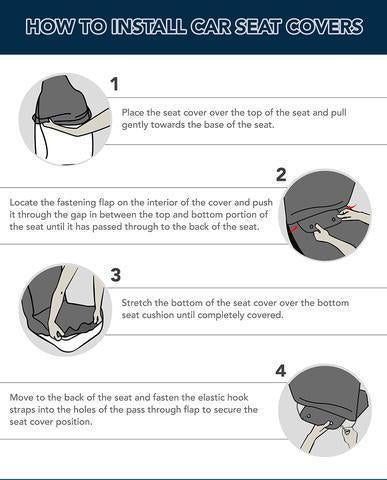 Aloha Hawaiian tropical flower Universal Fit Car Seat Covers