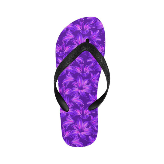 Amaryllis Pattern Print Design AL03 Flip Flops-JorJune