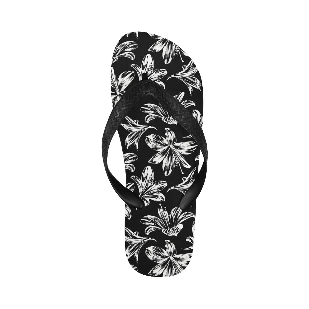 Amaryllis Pattern Print Design AL04 Flip Flops-JorJune