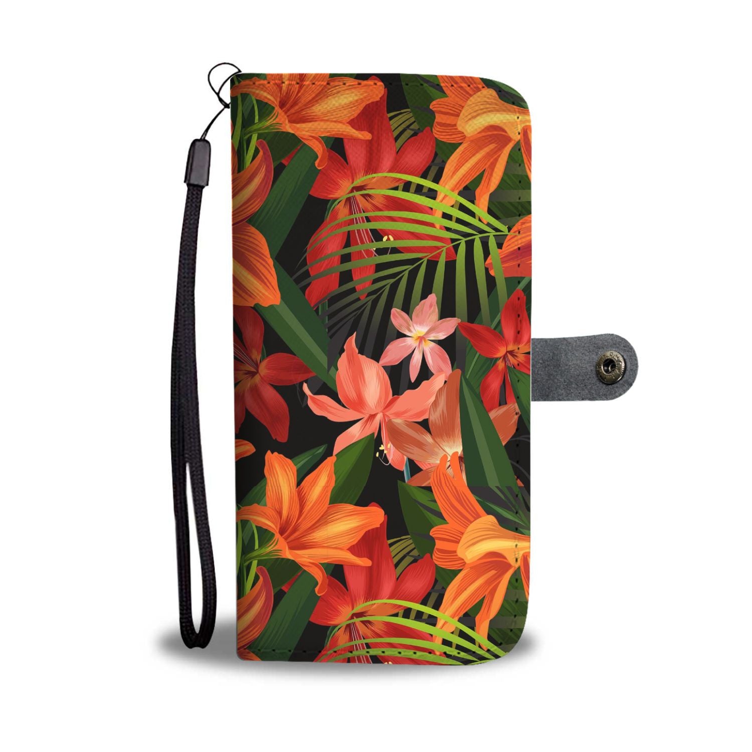 Amaryllis Pattern Print Design AL05 Wallet Phone Case