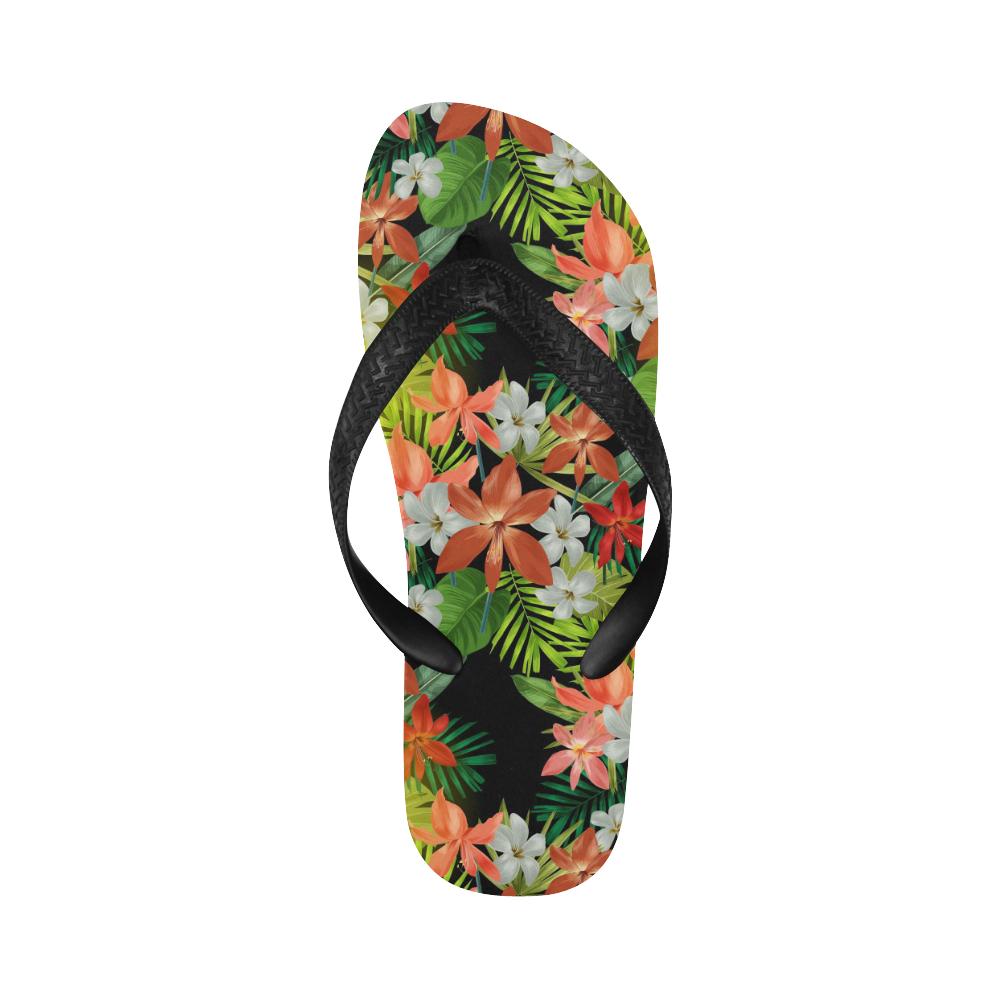 Amaryllis Pattern Print Design AL07 Flip Flops-JorJune