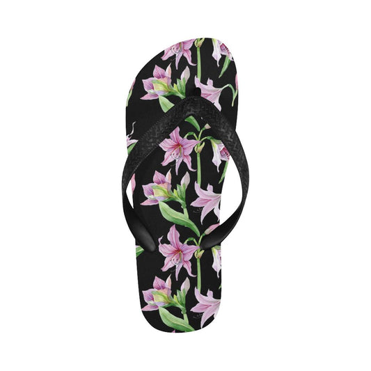 Amaryllis Pattern Print Design AL08 Flip Flops-JorJune