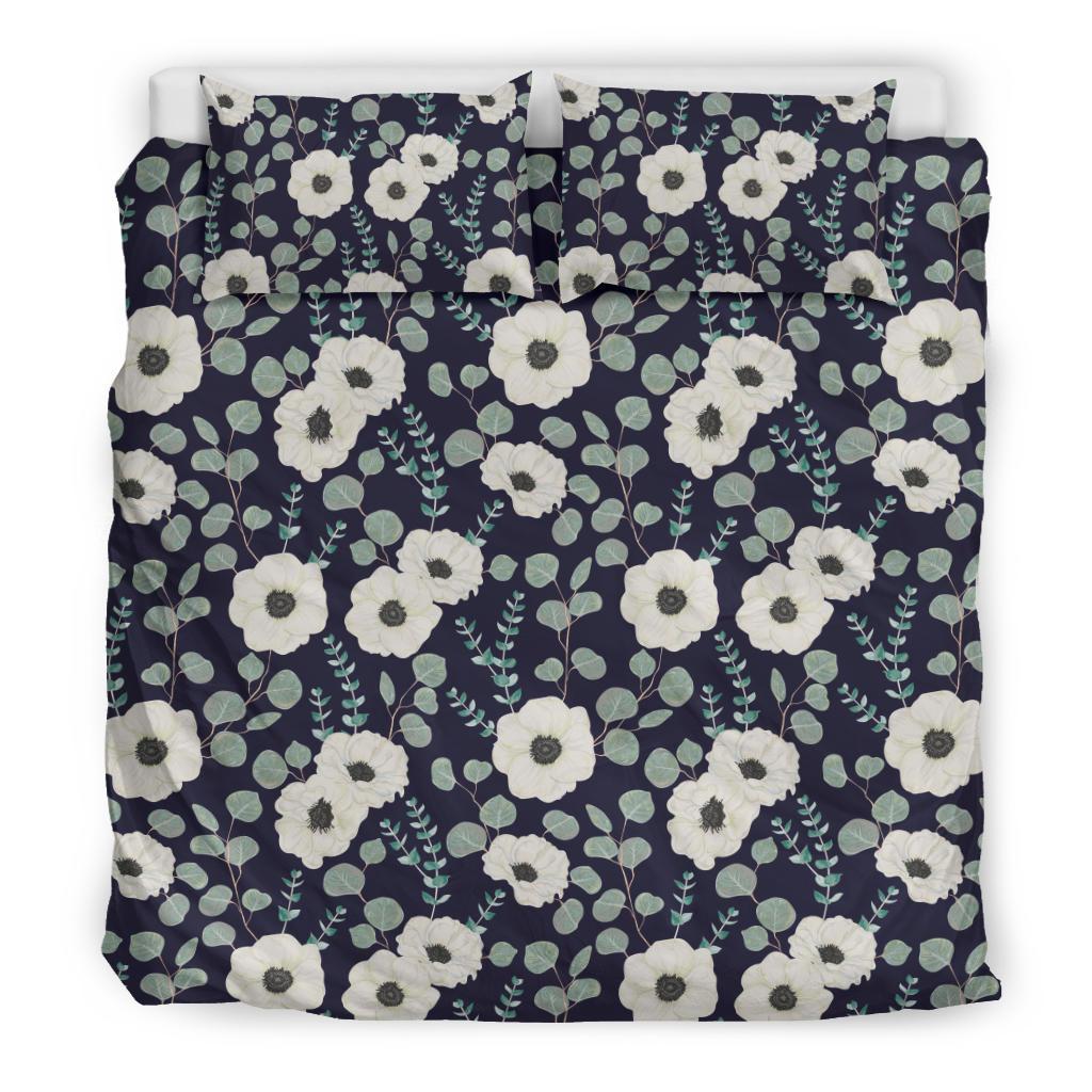 Anemone Pattern Print Design AM01 Duvet Cover Bedding Set-JORJUNE.COM