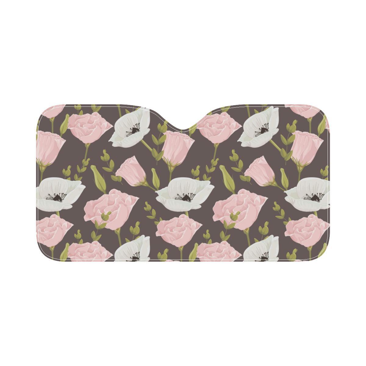 Anemone Pattern Print Design AM011 Car Sun Shade-JorJune