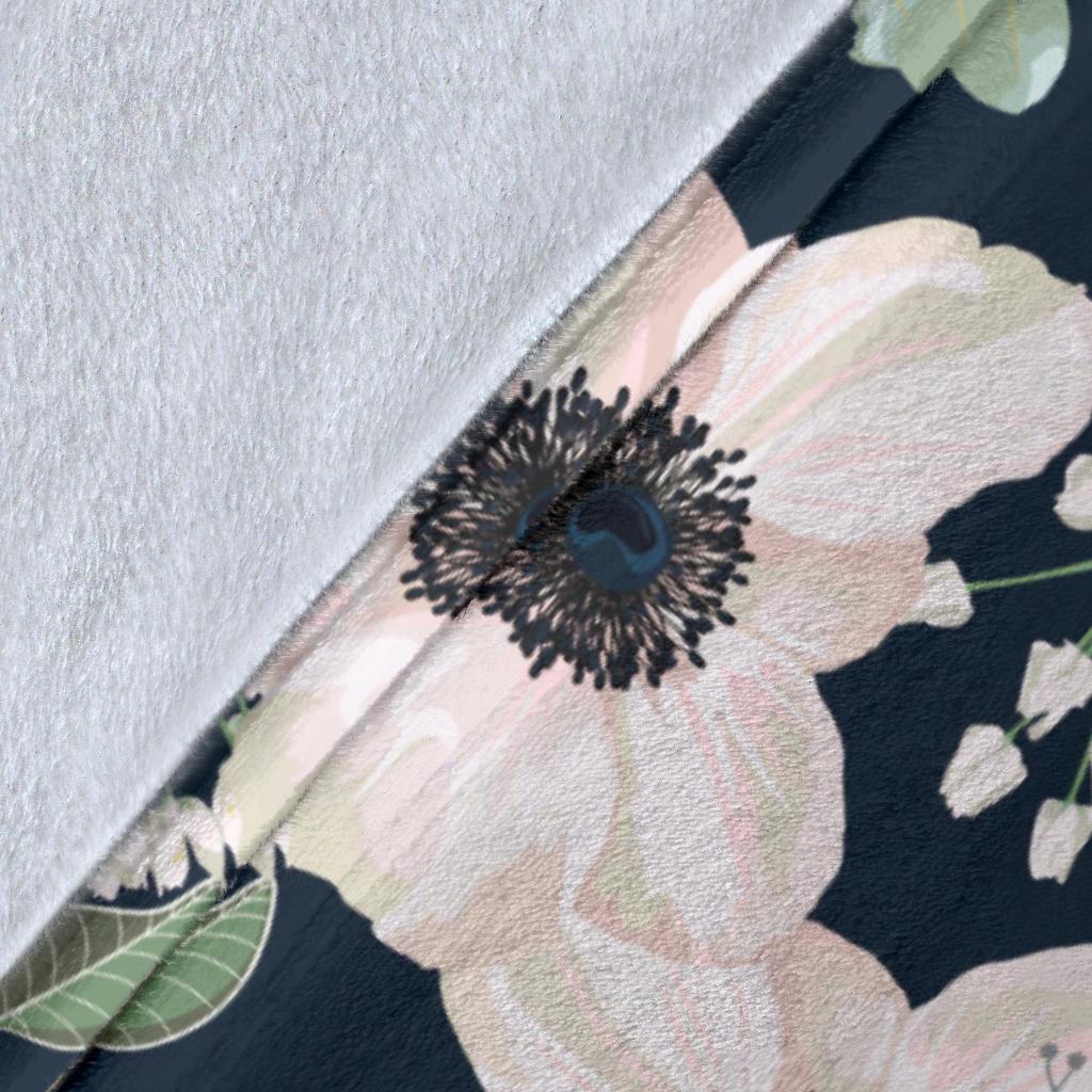 Anemone Pattern Print Design AM02 Fleece Blankete