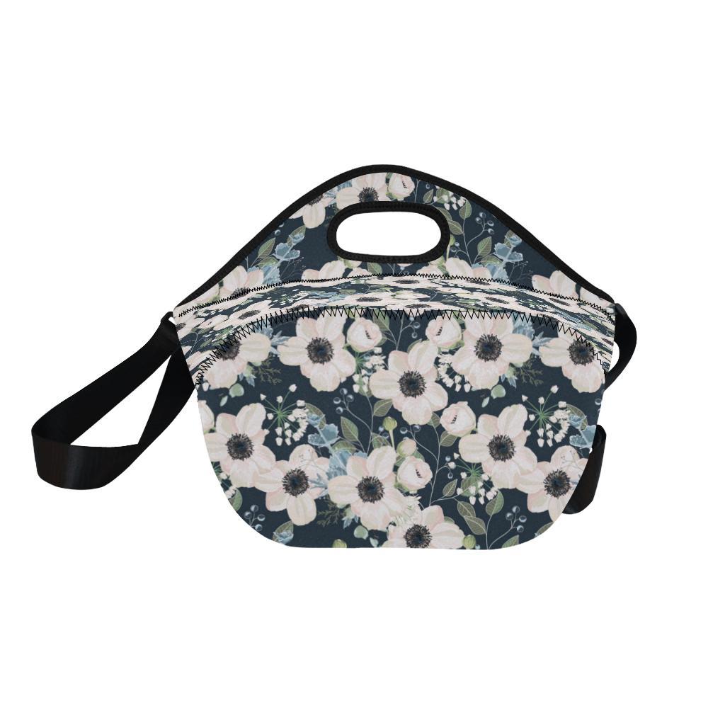 Anemone Pattern Print Design AM02 Neoprene Lunch Bag-JorJune