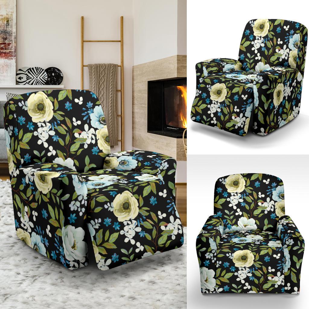 Anemone Pattern Print Design AM03 Recliner Slipcover-JORJUNE.COM