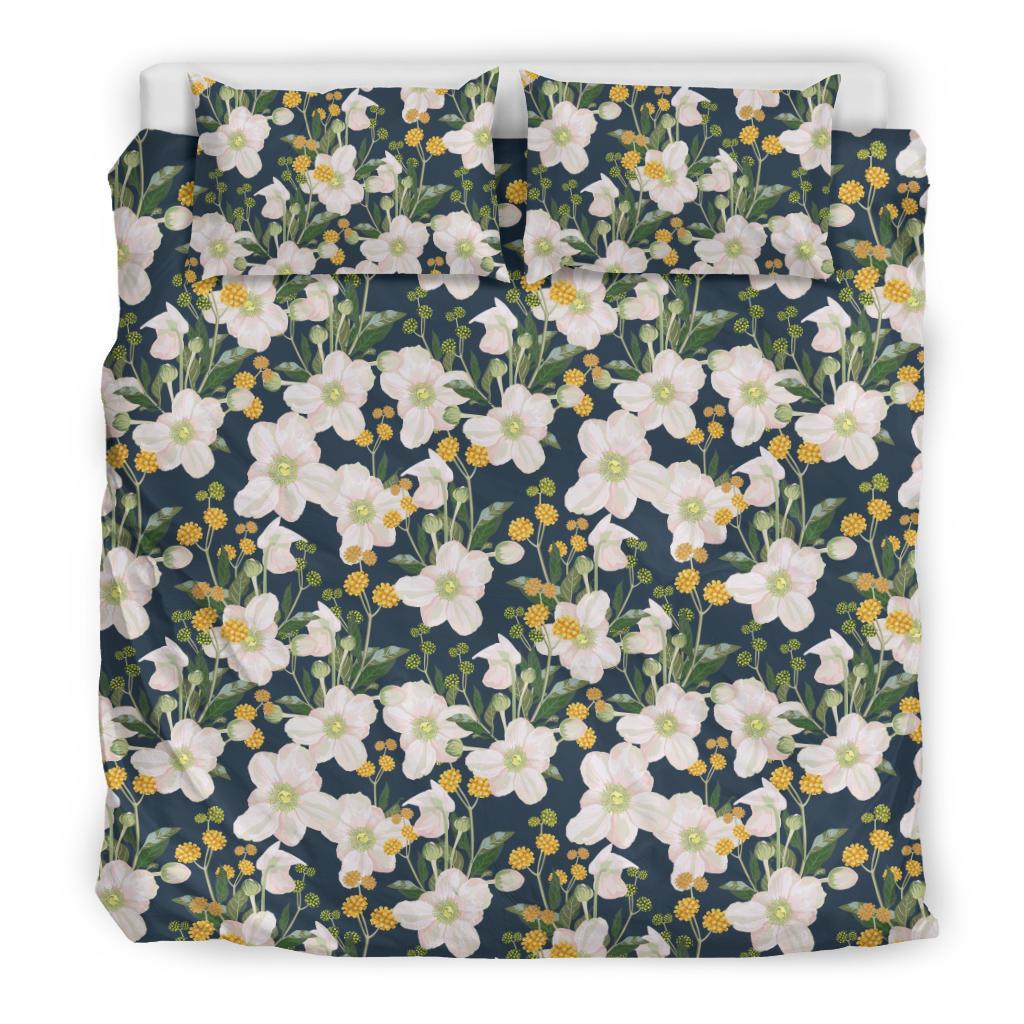 Anemone Pattern Print Design AM04 Duvet Cover Bedding Set-JORJUNE.COM
