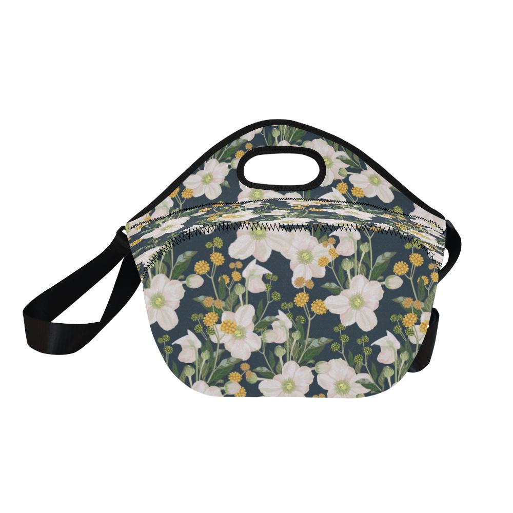 Anemone Pattern Print Design AM04 Neoprene Lunch Bag-JorJune