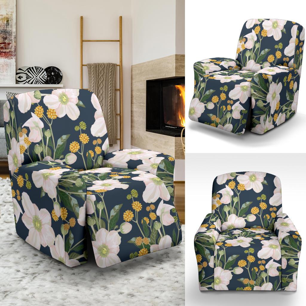Anemone Pattern Print Design AM04 Recliner Slipcover-JORJUNE.COM