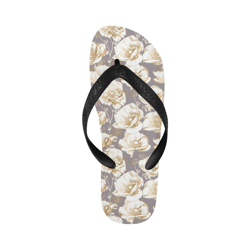 Anemone Pattern Print Design AM05 Flip Flops-JorJune