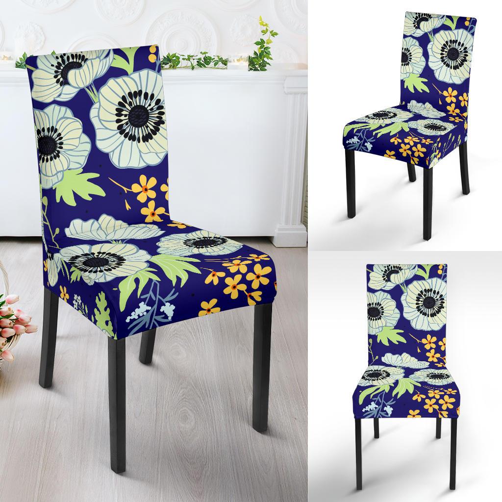 Anemone Pattern Print Design AM06 Dining Chair Slipcover-JORJUNE.COM
