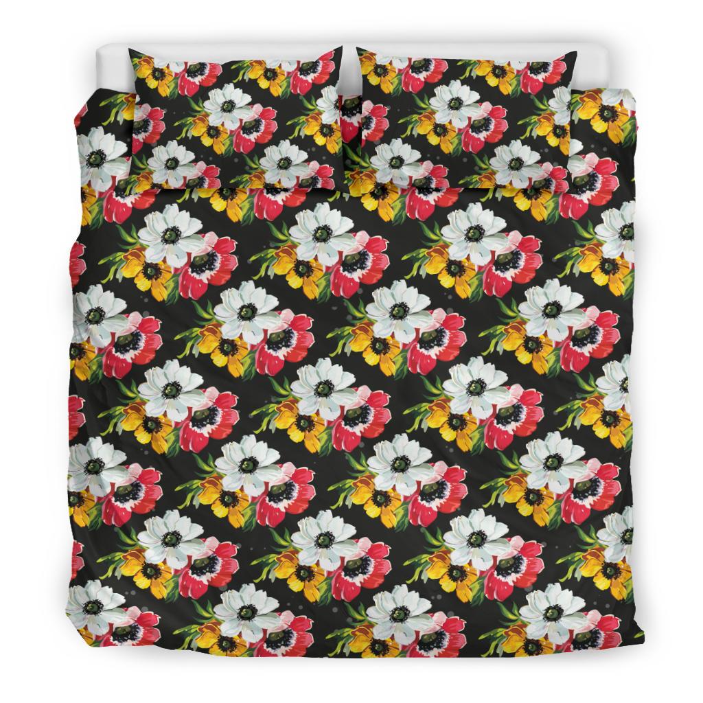 Anemone Pattern Print Design AM07 Duvet Cover Bedding Set-JORJUNE.COM