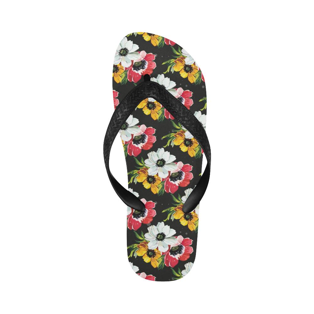 Anemone Pattern Print Design AM07 Flip Flops-JorJune