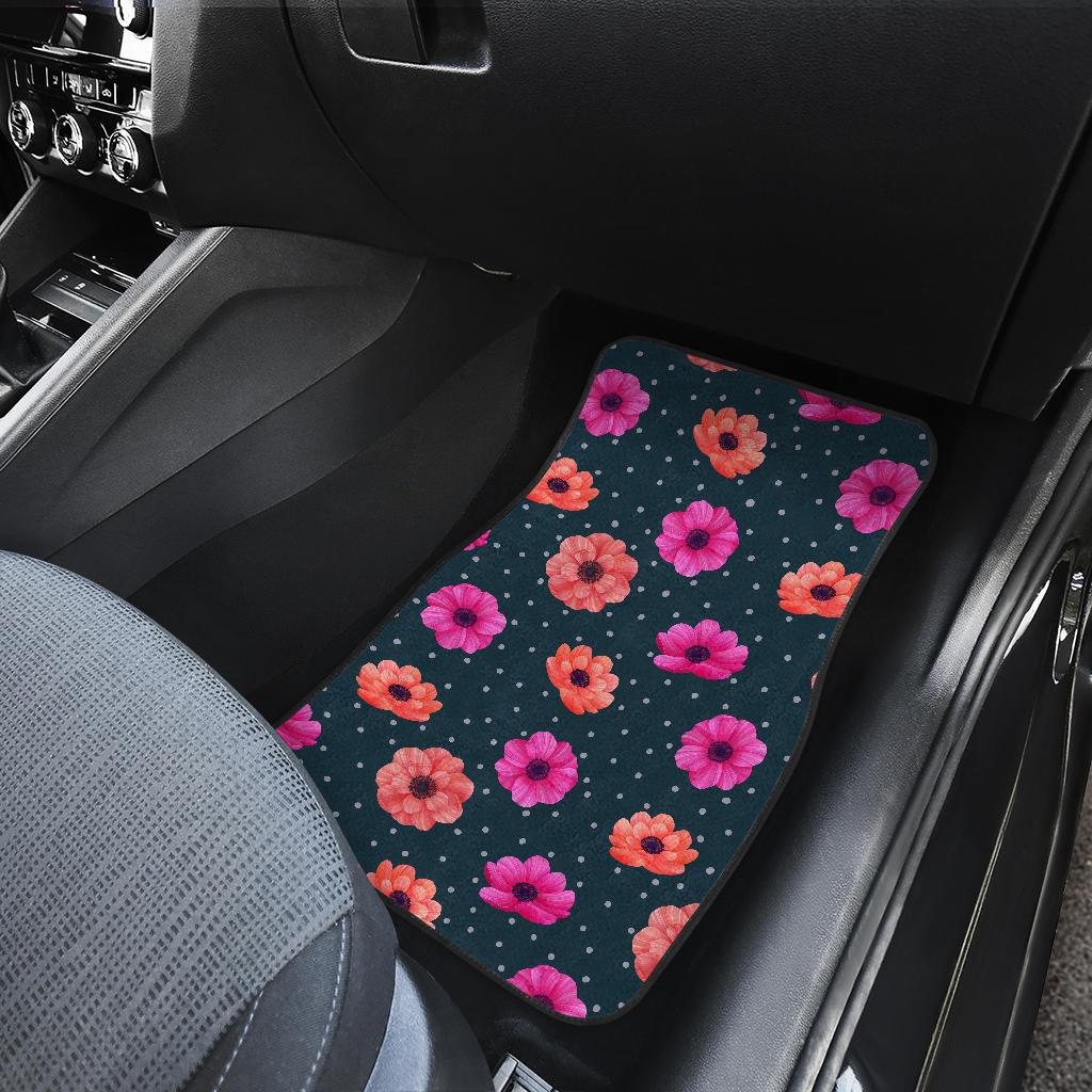 Anemone Pattern Print Design AM08 Car Floor Mats-JorJune
