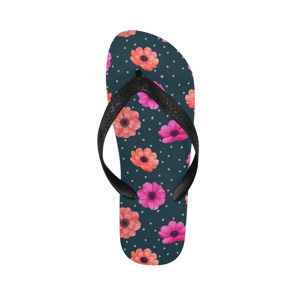 Anemone Pattern Print Design AM08 Flip Flops-JorJune