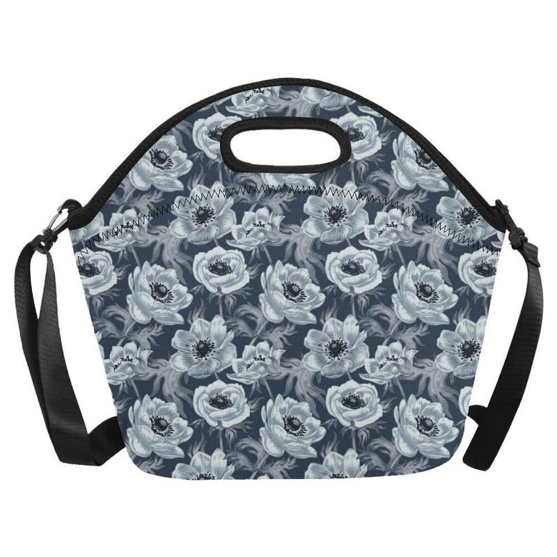 Anemone Pattern Print Design AM09 Neoprene Lunch Bag-JorJune