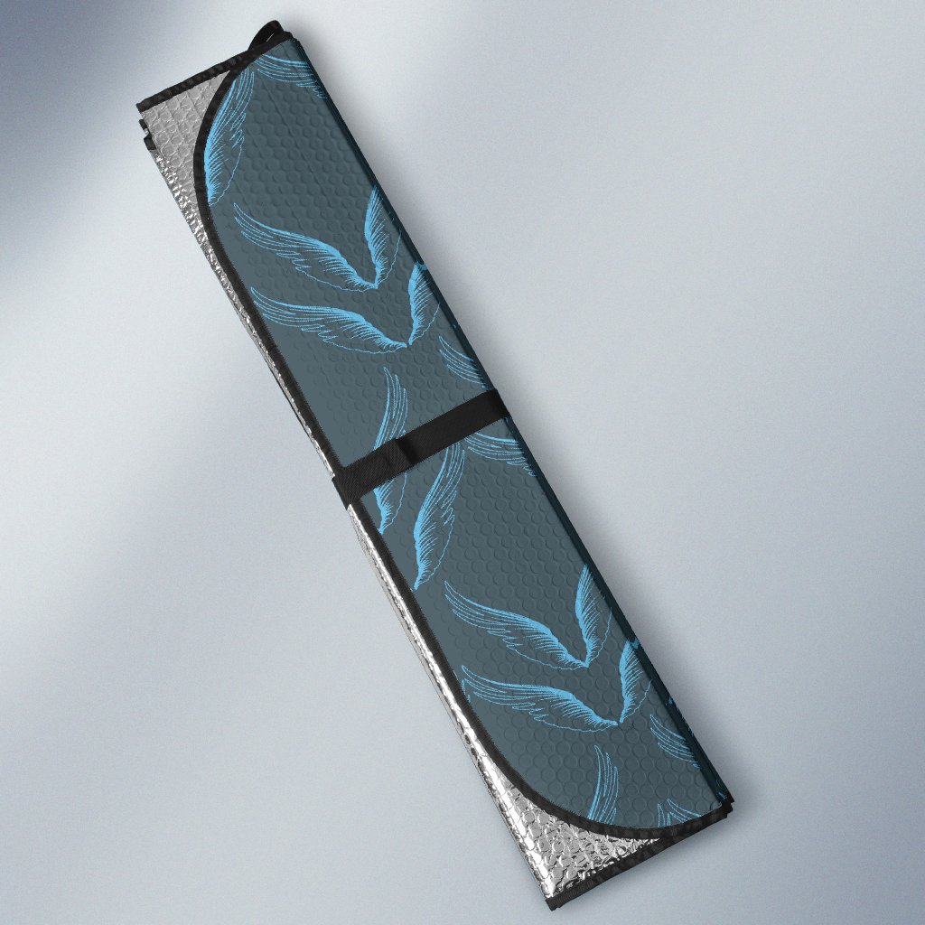 Angel Wings Pattern Print Design 04 Car Sun Shade-JORJUNE.COM
