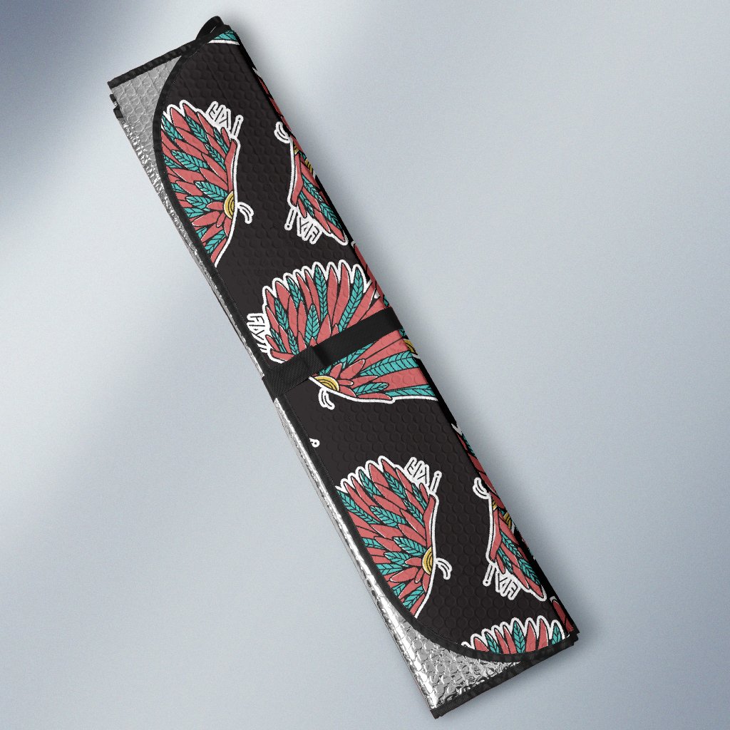 Angel Wings Pattern Print Design 05 Car Sun Shade-JORJUNE.COM