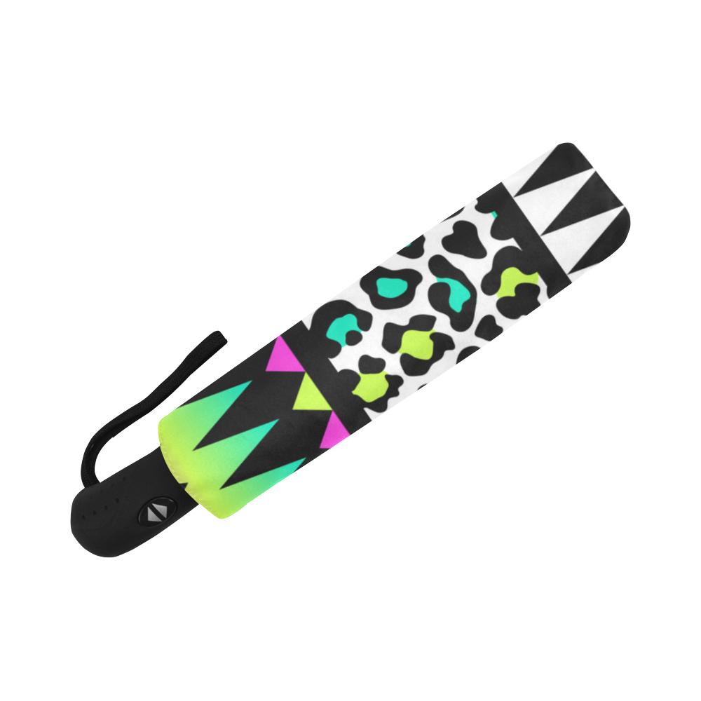 Animal Skin Aztec Rainbow Automatic Foldable Umbrella