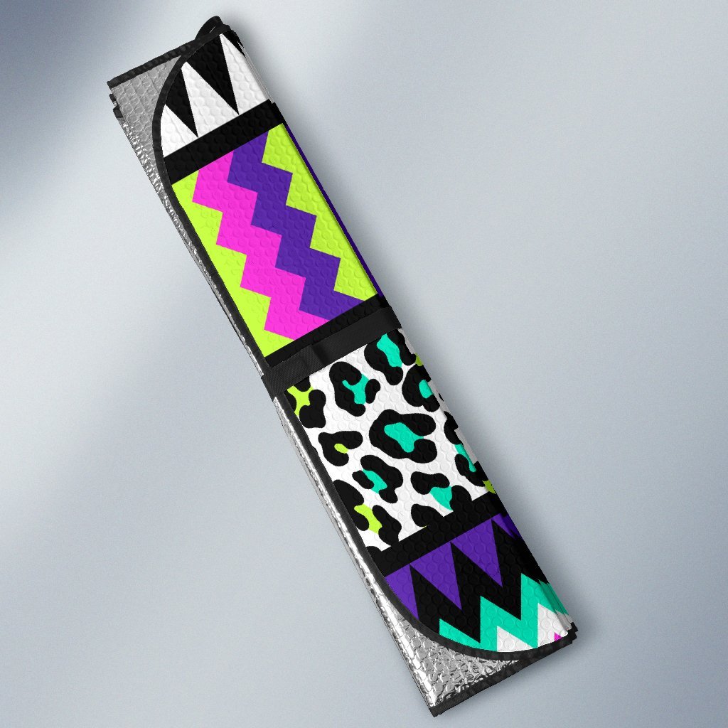 Animal Skin Aztec Rainbow Car Sun Shade-JorJune